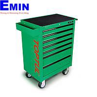 TOPTUL GE-26105 W/7-Drawer Tool Trolley (261 pcs; Green)