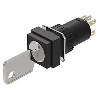 EAO 51-255.022D Keylock Switches KYLK SQ MNT 2POS