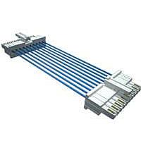 Samtec MMSST-04-20-S-36.00-S-K-M Rectangular Cable Assemblies .100" Mini Mate Single Row Discrete Wire Cable Assembly, Teflon Fluoropolymer Wire, Socket