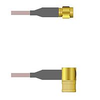 Amphenol Custom Cable Q-3F03V000H010i RF Cable Assemblies SMA-SP/SMB-RP G142 10I