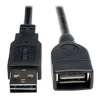 Tripp Lite UR024-010 USB 2.0 10ft USB 2.0 Uni Rvr Cable M/F 10'
