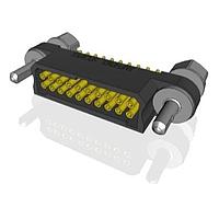 Amphenol Socapex MHDAS2F020YDE10 Connectors Micro HDAS 20 female straight pc tail contacts20 position socket1.27 mm 2 row straight