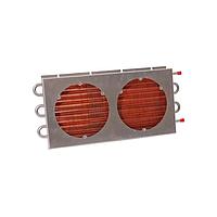 Aavid AS06-16G01SB-G9 Tube-Fin Liquid-to-Air Heat Exchanger, Stainless Steel, Copper Tube-Fin, w/230VAC Marin Fan Kit