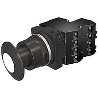 SIEMENS 52BP2EBG Push-Pull PP2,NEMA4X,MTD,FV 120V INC,BLK-WHITE,2NC