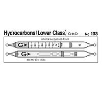 Gastec 103 Quick-measuring Detector tubes Hydrocarbons  C2～C7 (0.05-2.4％)