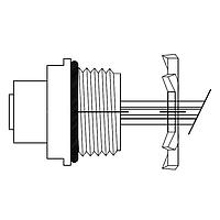 Molex 1200705199 Circular Metric Connectors MIC 3P F/FR 2M 1/2NPT #22 PVC