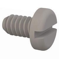 Essentra Components 010632P025 Pan Slotted Pan Slotted Screw, #6-32 Thread, 1/4 Lg