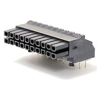 Molex 44764-2001 Receptacle Micro-Fit (3.0) BMI RA Hdr/Fem Tin 20Ckt