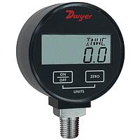 Dwyer DPGA-05 Digital Pressure Gauge for Air/Liquids/Gases – 1% Accuracy, NIST Options (Gauge, 15 psi, NPT Male, 1/4 in)