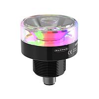 Banner Engineering K50PBLSQ Beacons K50 Pro with PICK-IQ Series: RGB Beacon Light: Perimeter View; Voltage: 10-30 V dc; Housing: Polycarbonate; IP69K; Input: Bimodal; Colors: Multicolor; 4-pin M12 Integral QD