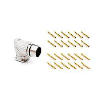 Amphenol SINE Systems MA7RAP1201S-KIT Circular Metric Connectors 12 Pos female skts Standard flange