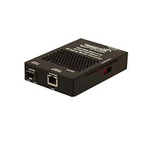 Lantronix SGFEB1040-330-AR Media Converters DUAL 10/100/1000BT TO Dual 1000BX SFP with AR Pwr Supply