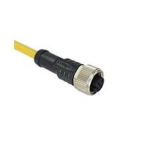 Amphenol LTW M12A-05BFFM-SL8B03 Sensor Cables / Actuator Cables M12 Circular Metric Connector, A Code, Metal, 4A, 05 pins, Female Connector, Female Contact, Straight, Screw Thread, Overmolded, Length 3000mm, IP68 / IP69K