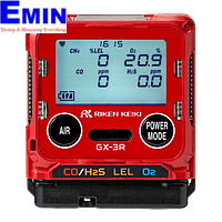 Riken Keiki GX-3R Portable Gas Detector (LEL / O2 / CO / H2S)