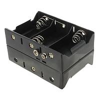 Eagle Plastic Devices 12BH161B-GR Battery Holder 6 D W/SNAPS