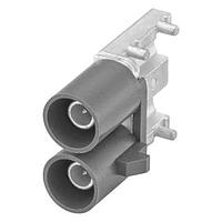 Rosenberger 59S2DU-40MT5-C PCB Connectors Plug PC-Board SMD Right Angle C Blue