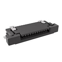 Amphenol FCI SFV11R-2STBE1HLF Board Mount 0.50mm Flex Connector, SFV-R Series, 11 Position, Top Side Contact, Side Entry Surface Mount ZIF Connector, Halogen Free, Lead Free, Gold Flash