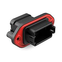 Amphenol SINE Systems AT04-12PB-PM14 Connectors 12 Pin Rcp Pnl Mnt B SelfThread Bk Sl Cap