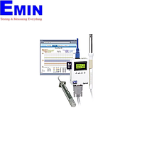 OMEGA iTHX-SD-2D Temperature and Humidity Virtual Chart Recorder (Industrial probe 51mm+ wand probe, cable Y+ 0.9m cable)
