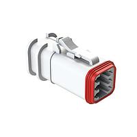 Amphenol SINE Systems AT06-6S-OMWHT Connectors 6 Pin Overmold Plug Socket, WHITE