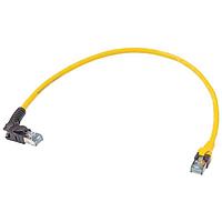 HARTING 09488587587010 Cat 6a VB RJ45-DB RJ45 Yellow 1.0m