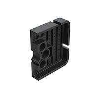 Amphenol SINE Systems AWB-51PBL Accessories Left Wedgelock for 102 Position Receptacle, (51 Positions),  Keyed B, Black