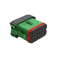 Amphenol SINE Systems AT16-18SC-EK02 18-Way 18 Position Plug, Ke Plug, Keyed C, Green