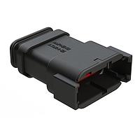 Amphenol SINE Systems ATM04-12PB-SR1BK 12-Way 12 Pin Rec Pos B w/Strn Rlf