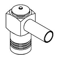 Radiall R114186000 Connectors SMB / RIGHT ANGLE PLUG CRIMP TYPE CABLE 2.6/50+75 S