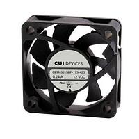 Same Sky (formerly CUI Devices) CFM-5015BF-130-224-20 Axial dc axial fan, 50 mm square, 15 mm, 12 Vdc, ball, 3000 RPM, 7.78 CFM, TS