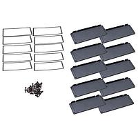 Hammond Manufacturing 1457UEPF-10 Panel, End 1457U FLANGE EMI KIT (10 PK)