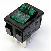 CW Industries GRL-4021-0011 Rocker Switches DPST 16A 125-250VAC, Neon