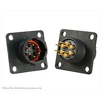 Eaton Souriau-Sunbank UTS010D6P Receptacles 6P SQ FLANGE PIN RECEPTACLE SIZE 10D