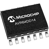 Microchip Technology AVR64DD14-E/SL MCUs 64KB, 8KB RAM, 14p, 24MHz, MVIO, 12b ADC, ZCD, DAC, 2xUART, SPI, TWI
