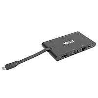 Tripp Lite U442-DOCK3-B USB Type-C to Ethernet, HDMI, Micro SD, PD Charging, SD, USB 3.2, USB Type-C, VGA USBC DOCK,HDMI/VGA/GBE/HUB/SD