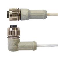 OMEGA M12CM-T24SSPC-SF-10-HH804-CONN M12 Cable, 4 pin, High Temp, Vibe Resistant, RTD, Thermistor (HH804 Connector, M12 4 pin Female, RTD, RTD, PTFE)