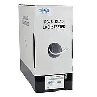 Tripp Lite A224-01K-WH Coaxial Cables RG6/U QuadShield CMR Coax Cable WH 1000'