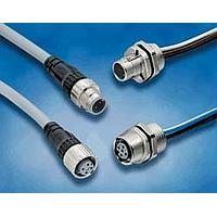 Omron Automation and Safety XS5M-D427-5 Straight RearPanel Plug +.5M Cable & FrontLockNut