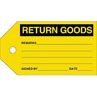 AMP Connectors - TE Connectivity QMT216 Labels TAG RETURN GOODS Sold by Pack of 100