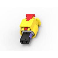 AMP Connectors - TE Connectivity 1-1718643-4 Housings 2POS, MCON 1.2 CONNECTOR, SEALED