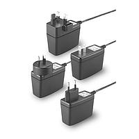 Cincon TRG1505-A-01E03-Level-VI Fixed Plugs Switching Adapter, Level VI, Wallmount, 15 Watt, 90-264VAC Input, 5VDC Output, US, 5.5x2.1x12mm, Right Angle, DC Cable 1800mm