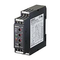 Omron Automation and Safety K8AK-TH12S 100-240VAC Temperature Monitor, Single-Phase Slim 22.5 mm Temp Monitoring Relay