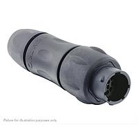 Eaton Souriau-Sunbank UTSX1JC1412P Receptacles In line receptacle, with cable gland backshell, for 12 male contacts, IP68/69K