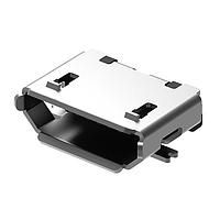 GCT (Global Connector Technology) USB3065-30-00-A USB Type B Connectors Micro B Skt, Bottom-SMT, R/A, 30u", No Peg, T&R