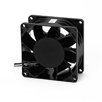 Orion Fans OD8038-4BMBVXC Vaneaxial DC Vane Axial Fan, 80x80x38mm, 48VDC, 89CFM, Ball, 2x Leads Red (+) Black (-)