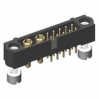 Harwin M80-5T11005M3-02-331-00-000 Power to the Board 10+2 Pos. Male Signal+Power Vertical Throughboard Conn. Jackscrews