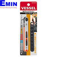 Vessel TD-76 Flat Plate Ratchet Screwdriver Set (11 bits)