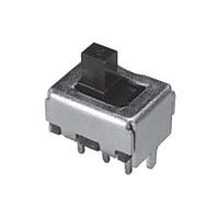 Nidec Components MFS201N-16-Z Sub-Miniature Slide Switch DPDT thru-hole terminals, ON - ON function, 7.1mm long side actuator