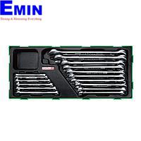 TOPTUL GTB1601 16PCS - 15° Offset Super-Torque Combination Wrench Set