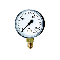Sterling Sensors RE501B 50mm Utility Pressure Gauge (Bottom entry, 0-1 bar (0-15 PSI))